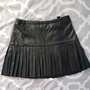 Leatherette Short Skirt
